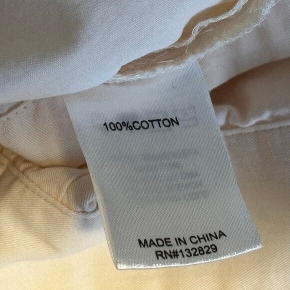 Lovers and Friends Audri Cream Boyfriend Button Down Oversized Shirt Size Large - Picture 7 of 12